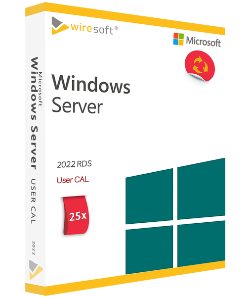 MICROSOFT REMOTE DESKTOP SERVICES 2022 - 25 PACK USER CAL